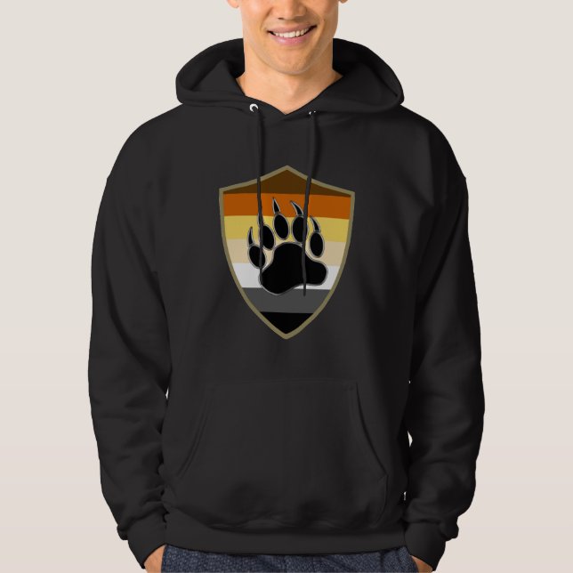 MOLETOM ESCUDO DE PATA DE URSO ORGULHO GAY (Frente)