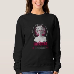 Moletom Escultura de Medusa Grega Estética Triste Ousada R