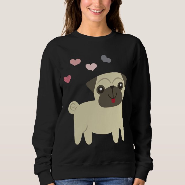 Moletom esfregões de cachorrinho, presente para caneca, am (Frente)