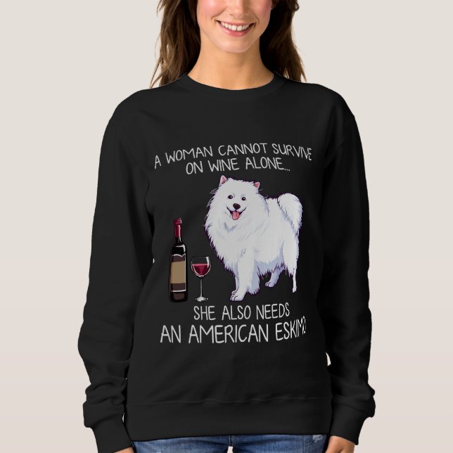 Moletom Eskimo Americano E Cachorro De Vinho (Frente)