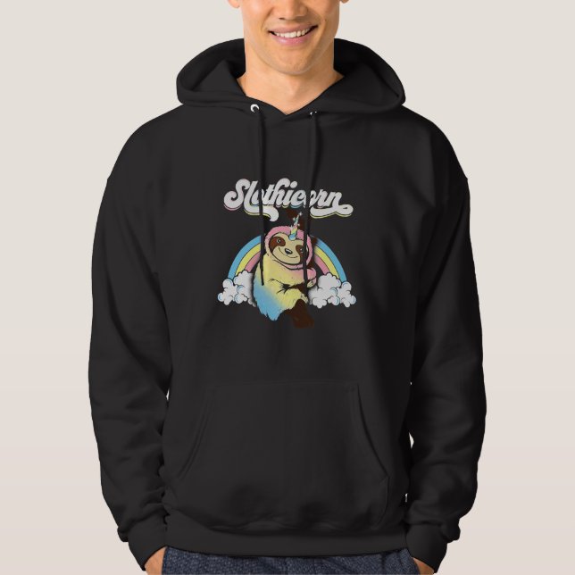 Moletom Eslothicorn Cute Sloth Unicorn Rainbow (Frente)