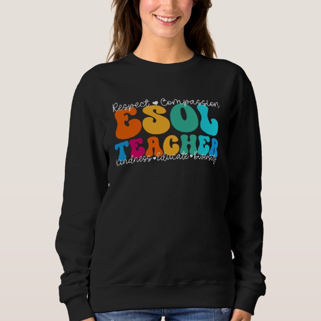 Moletom ESOL Teacher Appreciation Week Back to School (Frente)