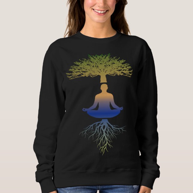 Moletom ESOterik Tree of Life Yoga Tree of Life Meditation (Frente)