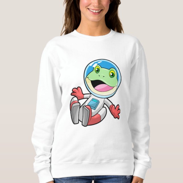 Moletom Espaço de fantasia do astronauta do sapo (Frente)
