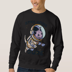 Moletom Espaço do Astronauta de Gato