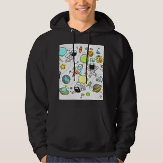 Moletom "Espaço" Hoodie de Homens Negros