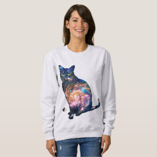 Moletom Espaço Radiante Em T-shirt De Gato