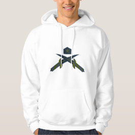 Moletom Espadas Cruzadas Patrióticas e Estrela Militar