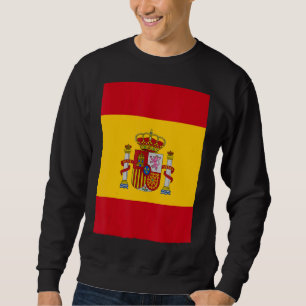 Moletom Espanha Nacional de Bandeira do Retro Vintage em E