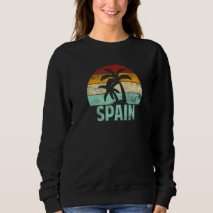 Moletom Espanha Retro Palm Tree Vintage Sunset Souvenir Va