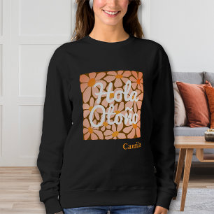 Moletom Espanhol Alô Autumn Fall Vibes Personalizar