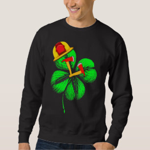 Moletom Espantoso Saint Patrick S Day Firefighter Shamrock