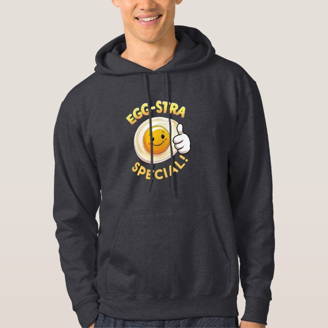 Moletom 🥚 Especial Egg-stra - Engraçada Hoodie (Frente)