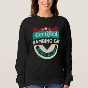 Moletom Especialista de Gato de Bambino Certificado Cat Mã