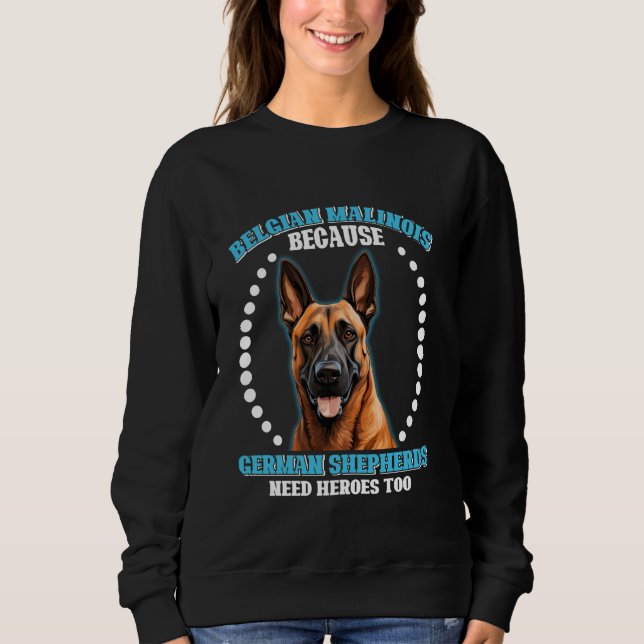 MOLETOM ESPÉCIE BELGA PORQUE OS GERMAN SHEPHERD PRECISAM D (Frente)