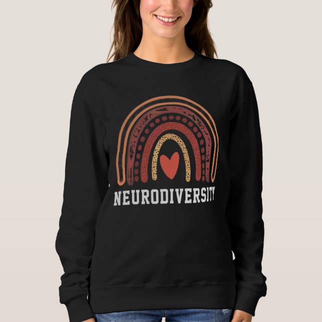 Moletom Espectro de Neurodiversidade Arco-Íris Autismo Awa (Frente)