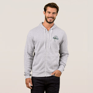 Moletom Esperança Rebelde Homens Cheio-zip-Hoodie