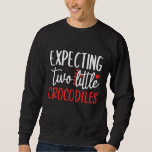 Moletom Esperando Dois Crocodilos Pequenos Gemidos De Grav