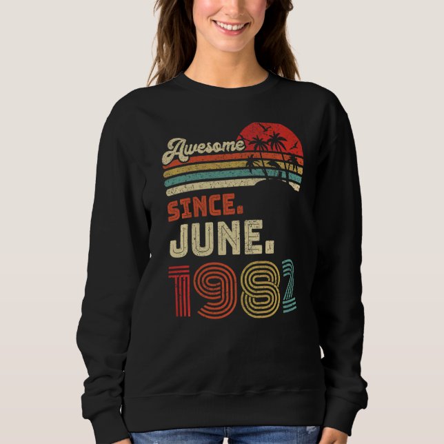 Moletom Espetacular De 40 Anos Desde Junho De 1982 anivers (Frente)