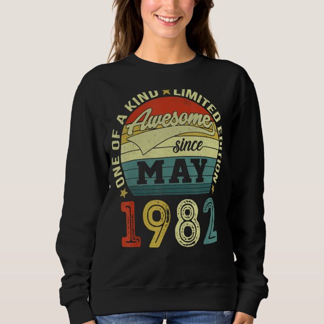 Moletom Espetacular De 40 Anos Desde Maio De 1982 aniversá (Frente)