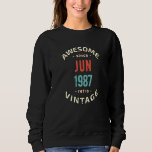 Moletom Espetacular desde junho de 1987 retro vintage 1987
