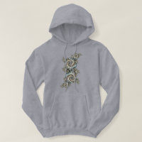 Espirais de Arte Fractal Azul-abstrato Beige