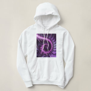 Moletom Espiral De Arte Fractal, Roxal, Rosa-Legal, vívida