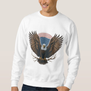 Moletom Espírito Assustador: Águia Balda Americana 🦅