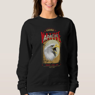 Moletom Espírito de Águia Nativo Americano Apache Vintage 