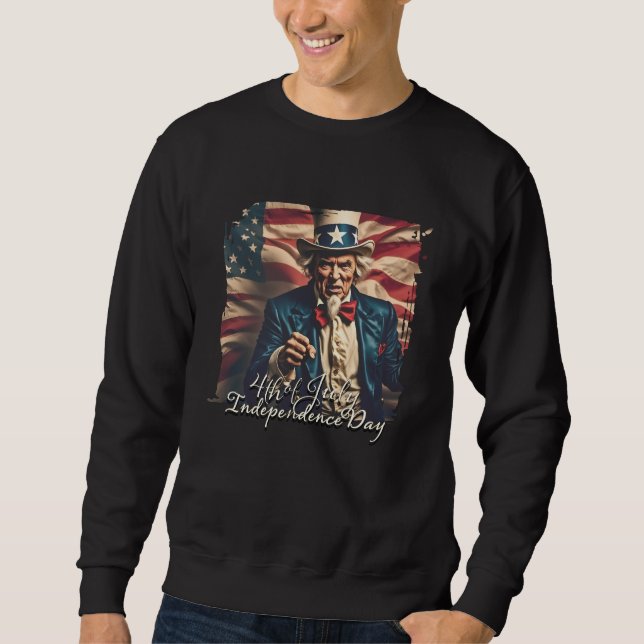 Moletom Espírito de Liberdade em Vermelho, Branco e Azul (Frente)