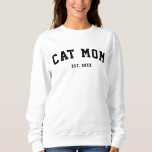 Moletom Esporte Universitário Mãe de Gato Moderna