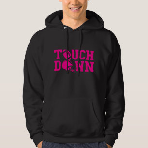 Moletom esportes cor-de-rosa de futebol americano