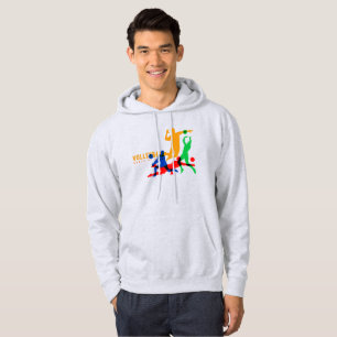 Moletom Esportes de Voleibol   Hoodie de uso masculino