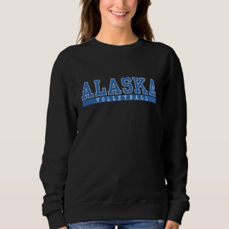 Moletom esportivo clássico azul do Alasca de voleibol AK