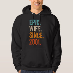 Moletom Esposa Epic Desde 2001 21rua aniversário de casame