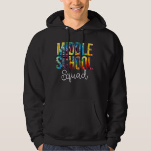Moletom Esquadrão da Escola Secundária Tie Dye de Volta às