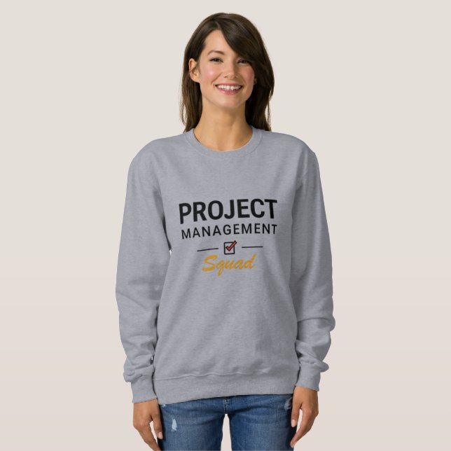 Moletom Esquadrão de Gerenciamento de Projetos – Estilo Ch (Frente Completa)