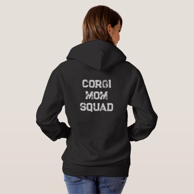 Moletom 'Esquadrão de Mãe Corgi' Aniversário da Mãe do Cac (Parte Traseira Completa)