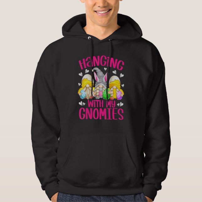 Moletom Esquadrão De Páscoa Gnomo Para Meninas Que Estão C (Frente)
