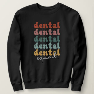 Moletom Esquadrão dentário retrô   Equipe dentária   Funci