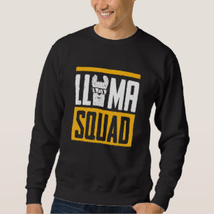 Moletom Esquadrão legal Llamas Vintage llama