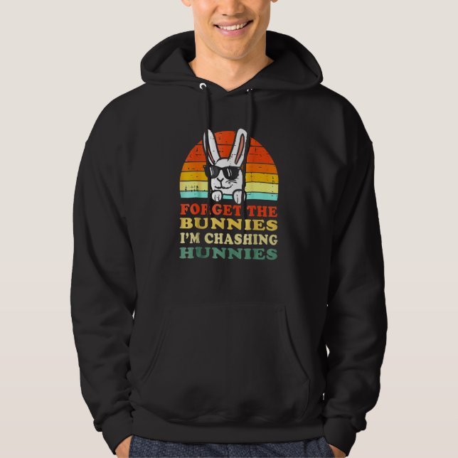 Moletom Esqueça os Bunnies que estou caçando, Ovo de Pásco (Frente)