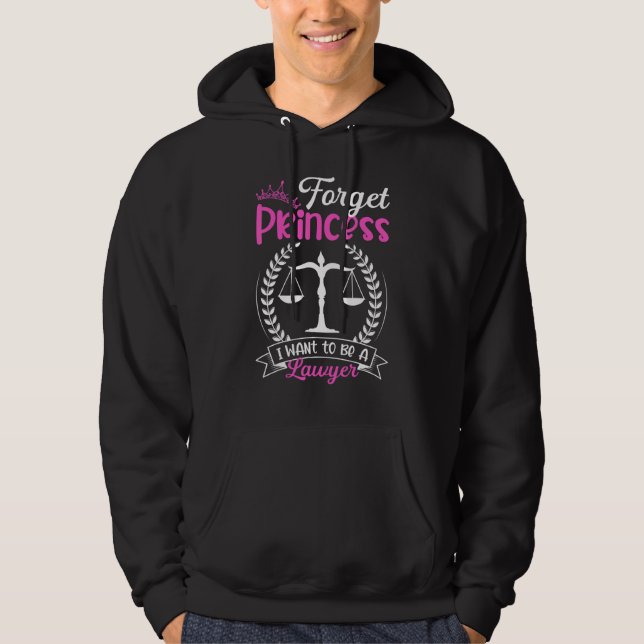 Moletom Esqueça Princesa Eu Quero Ser Uma Escola De Direit (Frente)