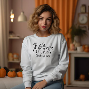 Moletom Esqueleto Dançante De Halloween Ataca Uma Dose Eng