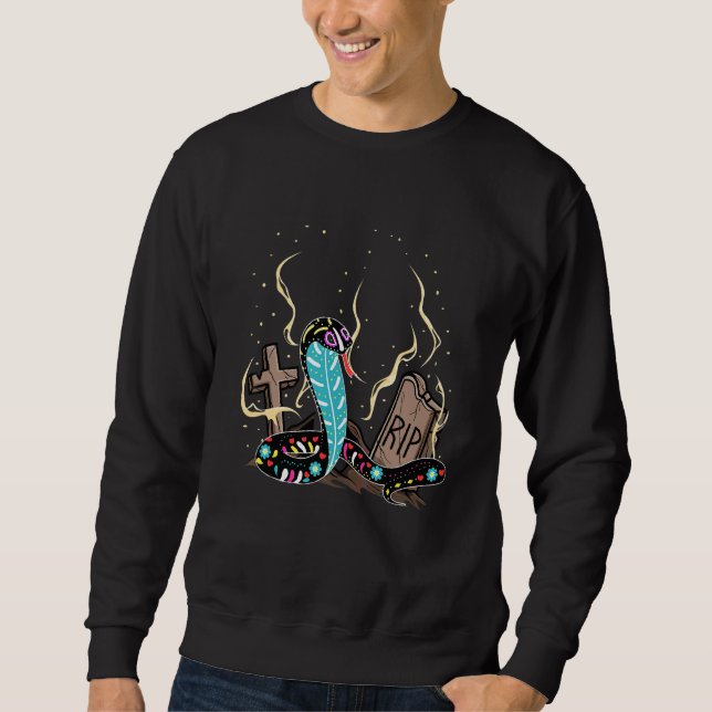 Moletom Esqueleto de Cobra Halloween Para Menino Menina Cr (Frente)
