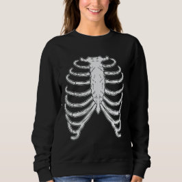 Moletom Esqueleto de Costela Humana de Desenho Animado Hal