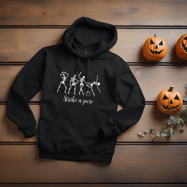 Moletom Esqueleto de dança de Halloween Personaliza Texto  (Criador carregado)