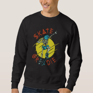 Moletom Esqueleto de skate ou morrer Skateboarder