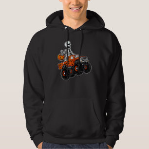 Moletom Esqueleto Pilotando Caminhão Monstro Frio Fantasia