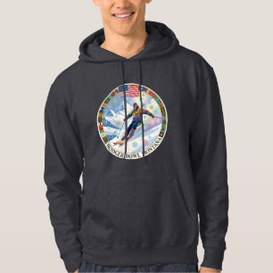Moletom Esqui Bridger Bowl, Montana, Homem Esquiador
